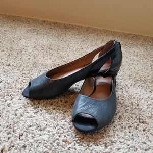 Clark's | Coralie May Peep Toe Flats